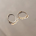 Amora Charm Hoops