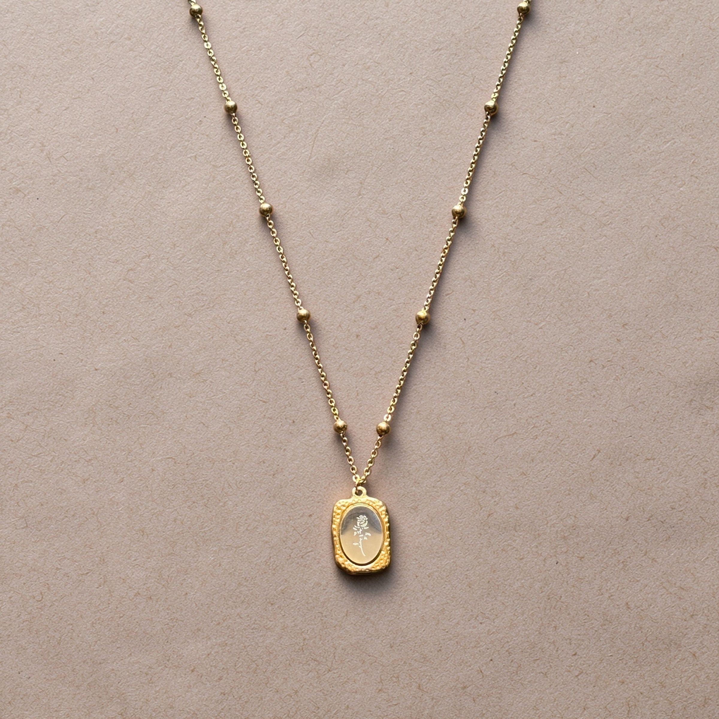 Roselle Medallion Necklace