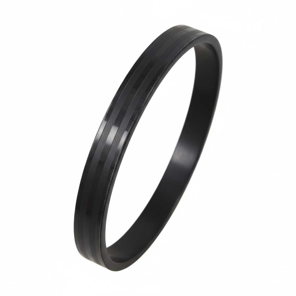 Noir Minimal Flat Bangle