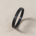 Noir Minimal Flat Bangle