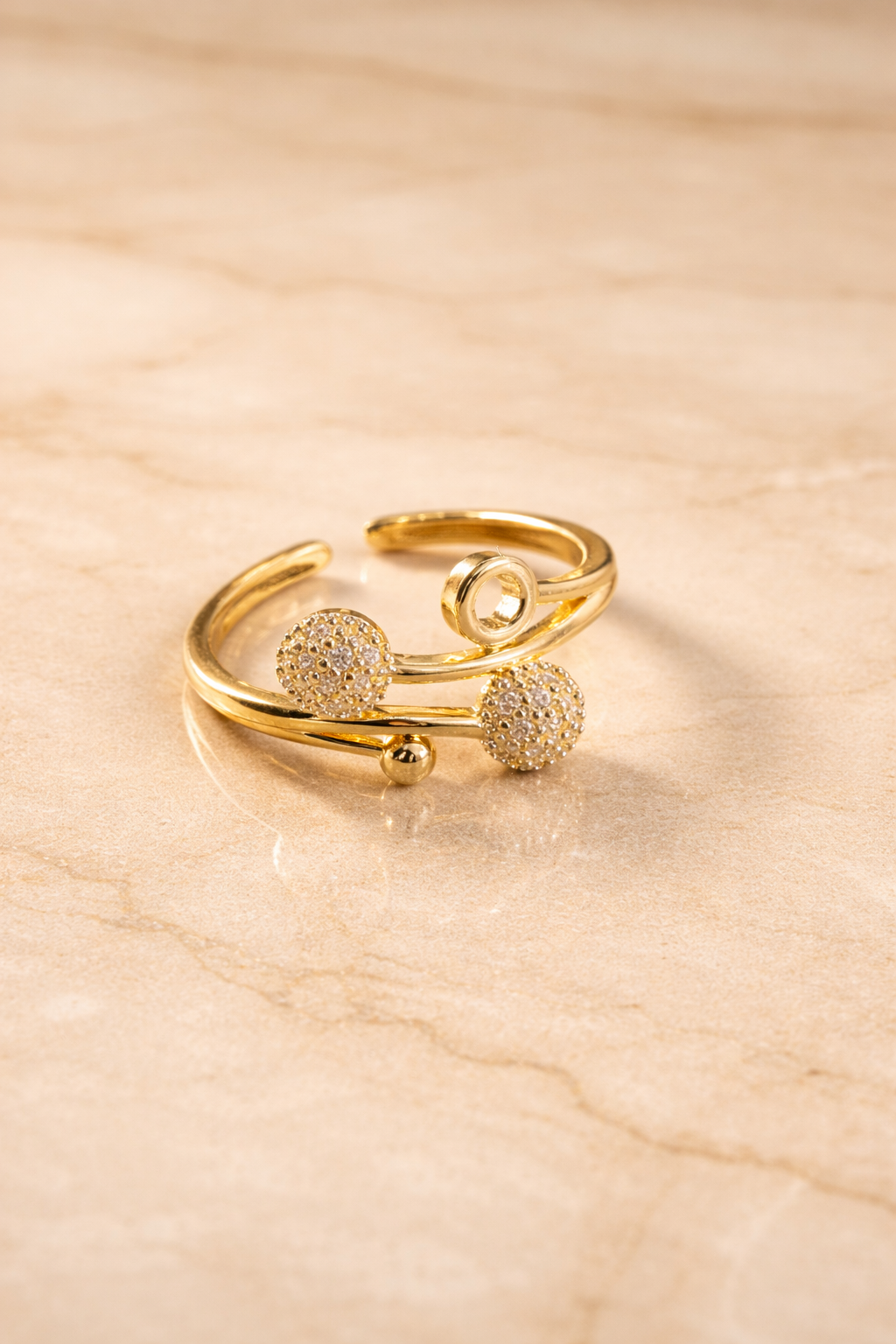 Orbit Spark Adjustable Ring (Anti-Tarnish)