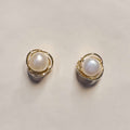 Aurelia Pearl Swirl Studs