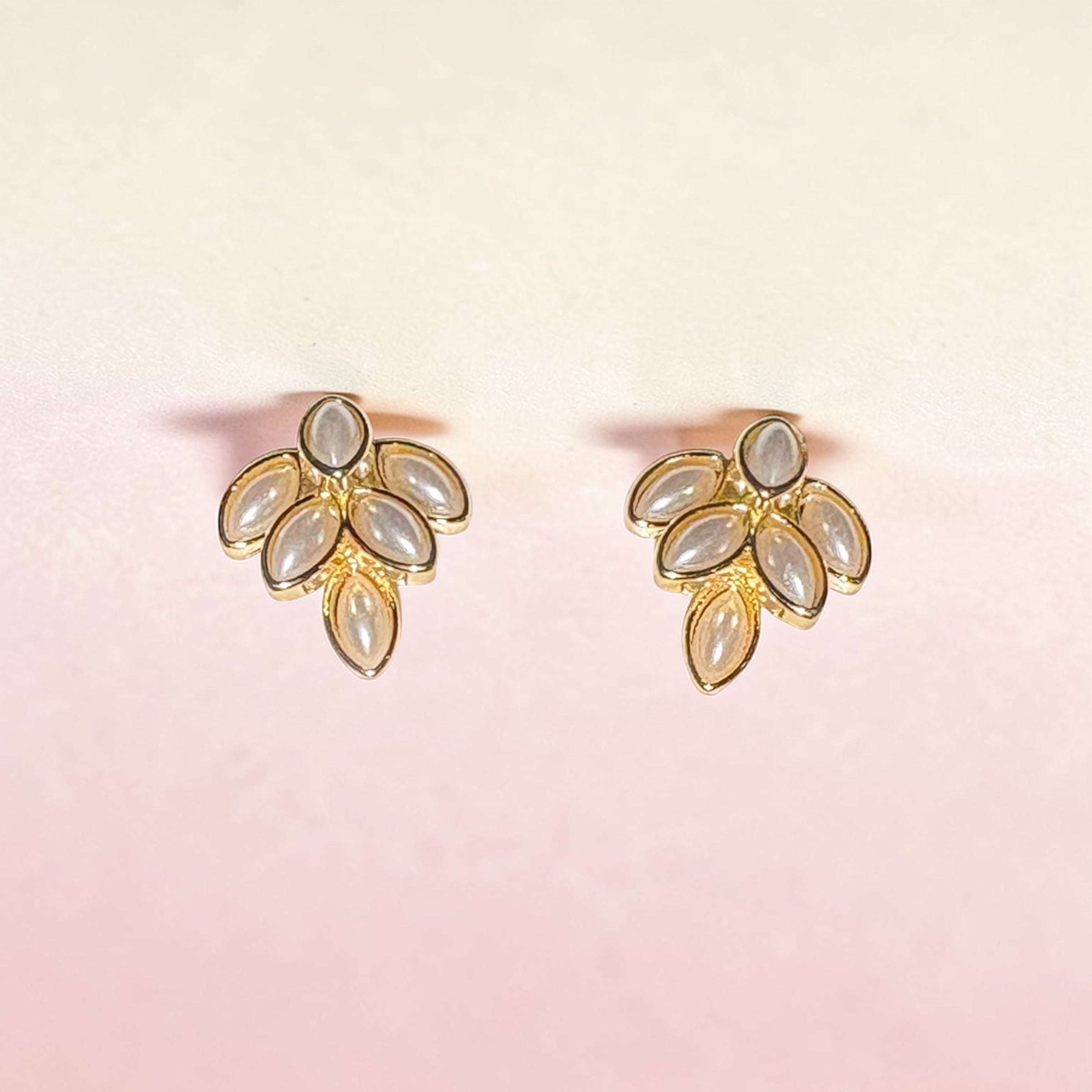 Lunelle Leaf Cluster Studs