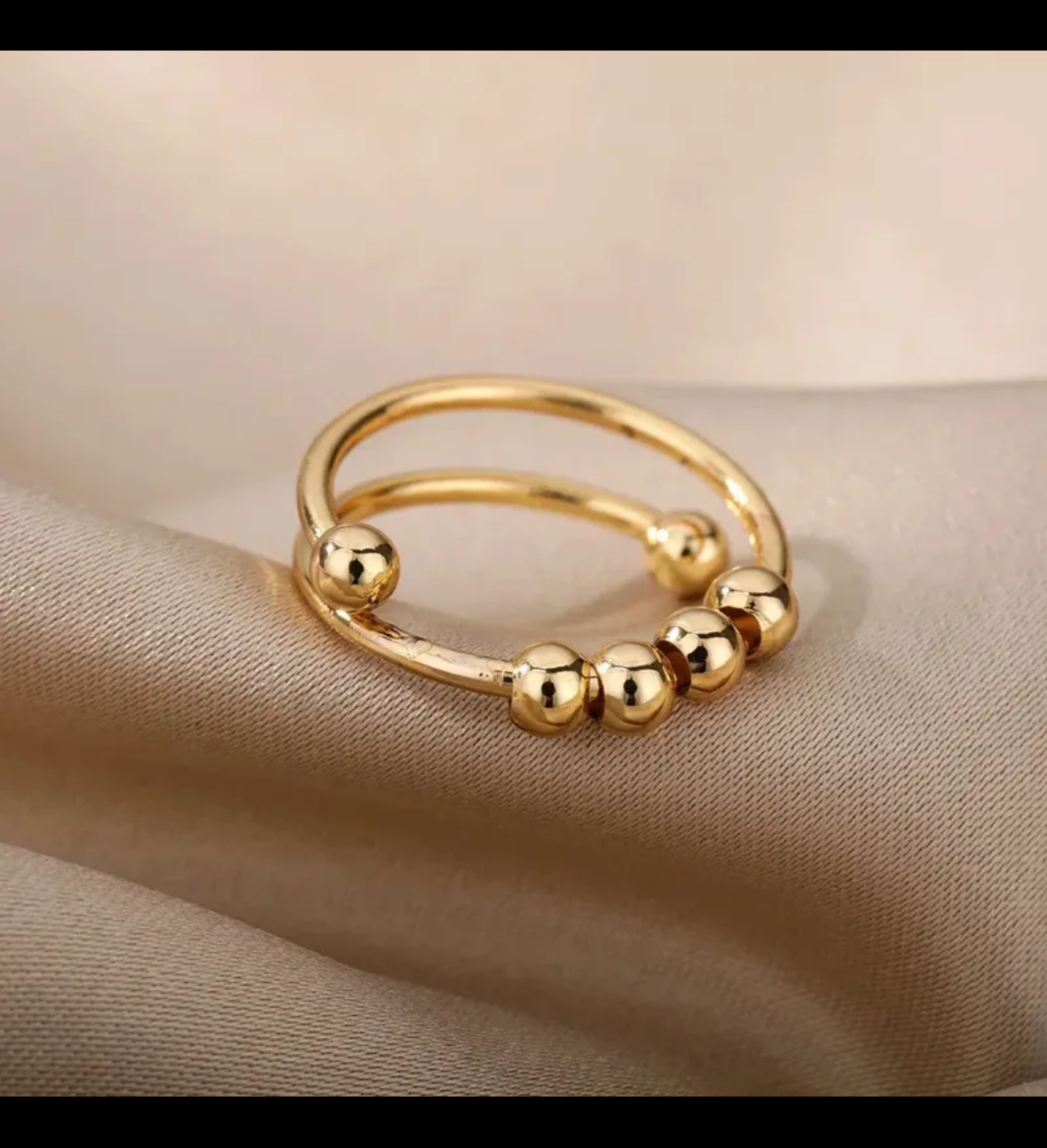 Dual Glow Spinner Adjustable Ring (Anti-Tarnish)