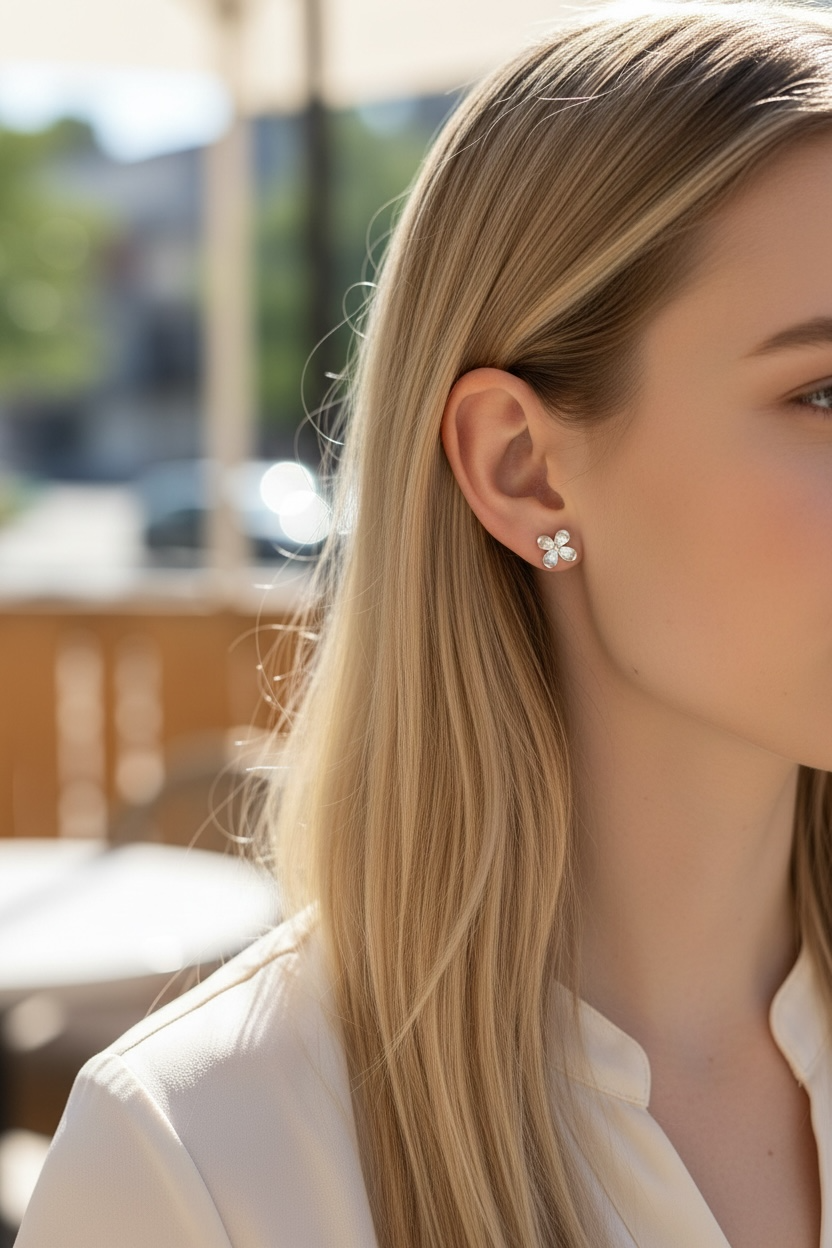 Mini Bloom Flower Studs — Gold/Silver