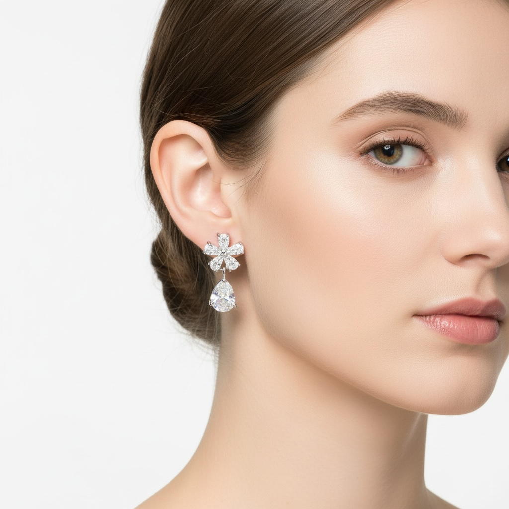 Celeste Bloom Drop Earrings
