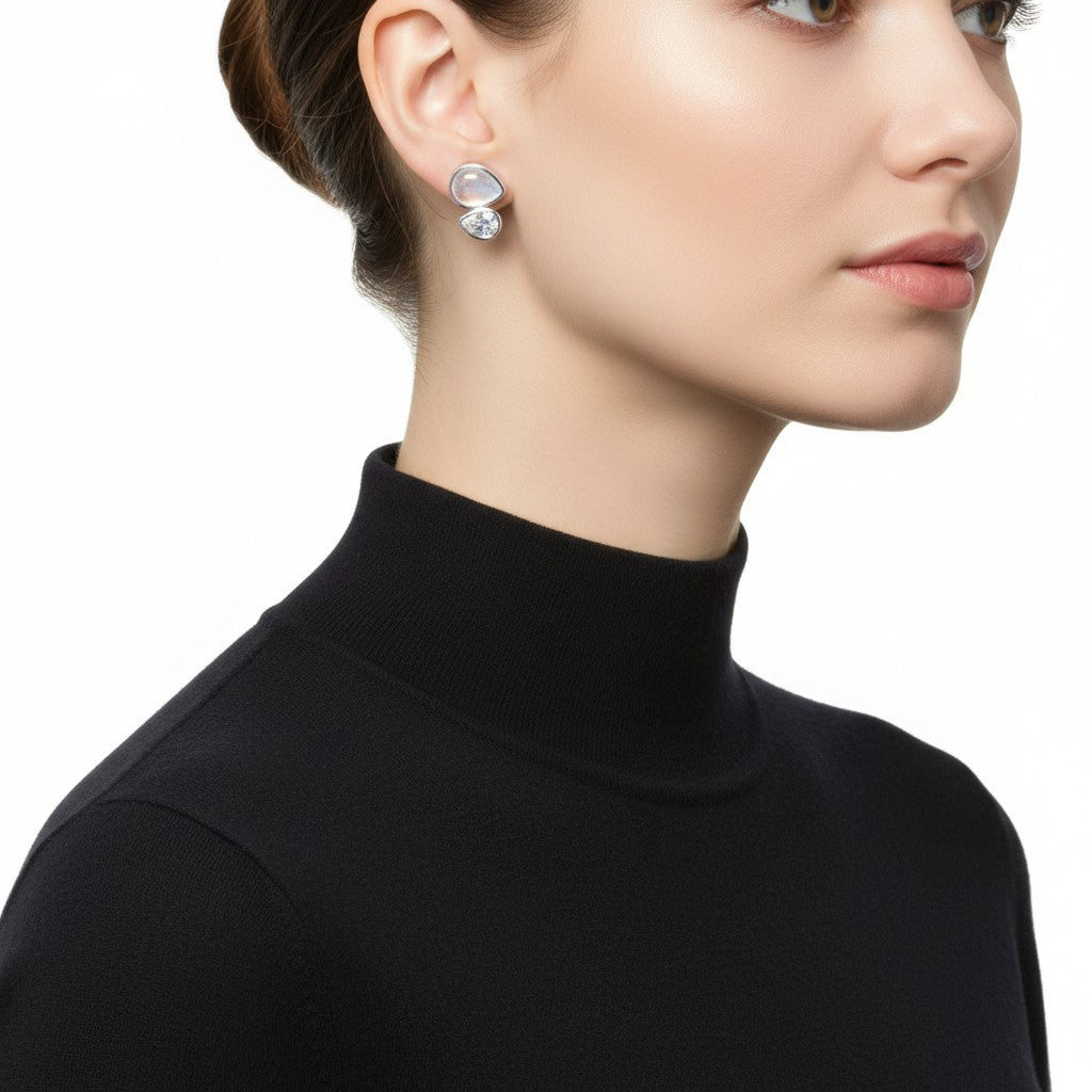 Luna Duo Studs