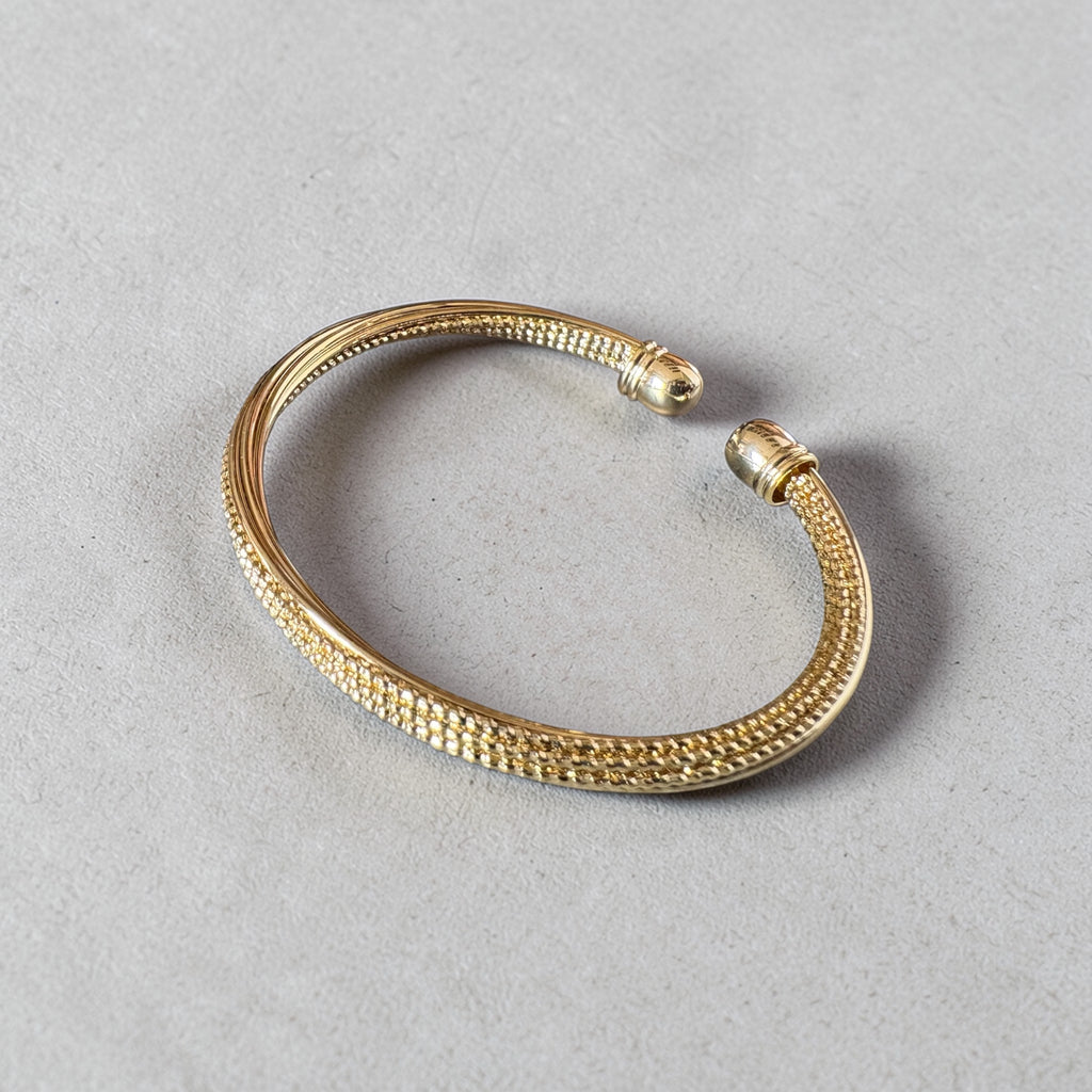 Luxe Woven Gold Cuff