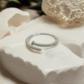 Sleek Pavé Nail Wrap Ring