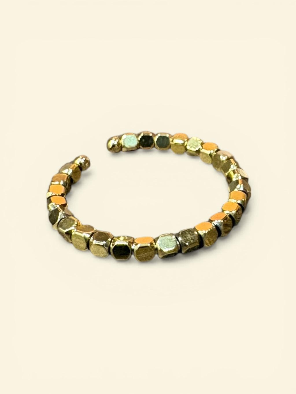 Beaded Glow Adjustable Ring (Anti-Tarnish)