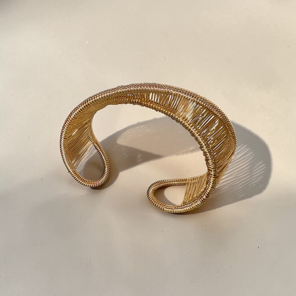 Aurelia Woven Gold Cuff