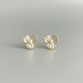 Petal Luxe Pearl & Pavé Flower Studs