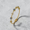 Evil Eye Cable Bangle