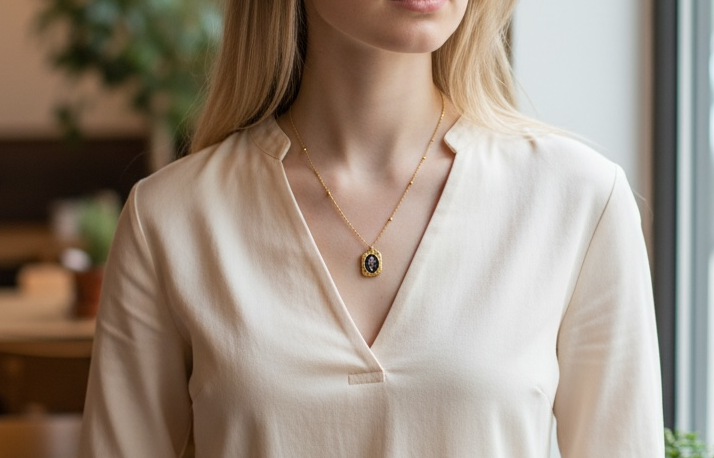 Roselle Medallion Necklace