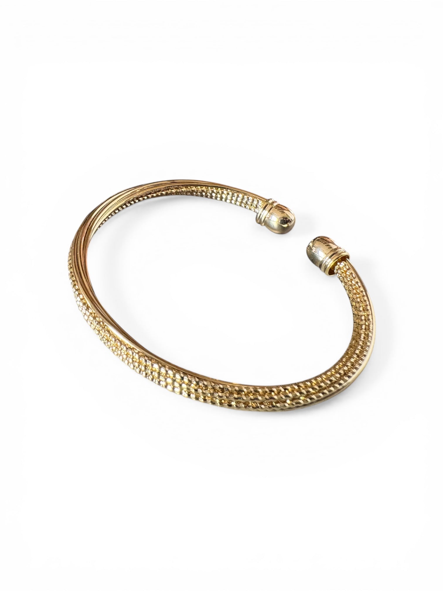 Woven Gold Cuff Bracelet