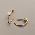 Luna Stone Hoops