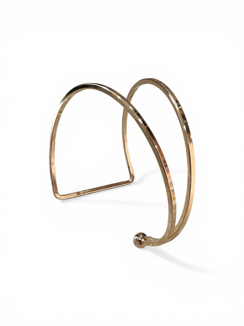 Arco Sculptural Gold Cuff Bracelet