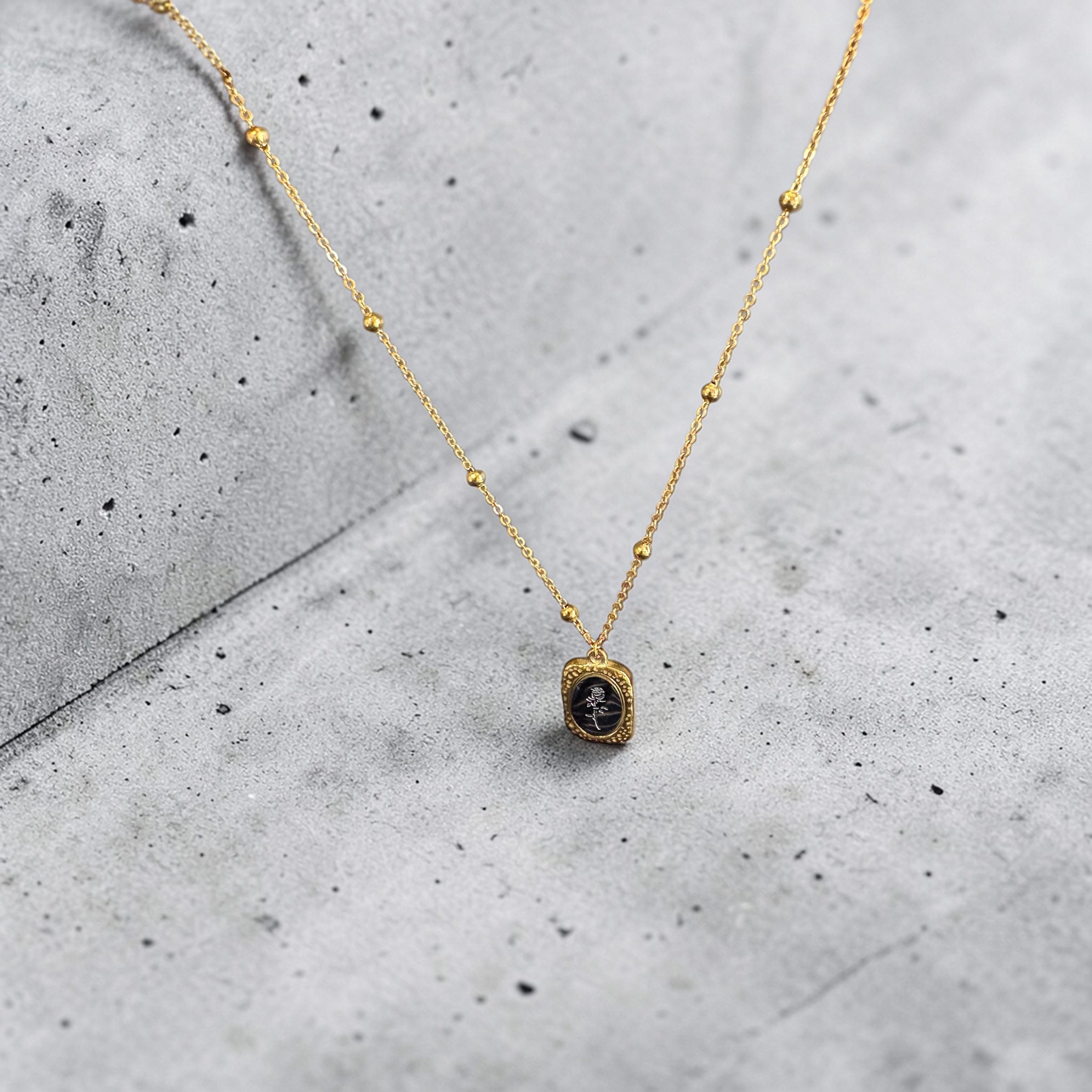 Roselle Medallion Necklace