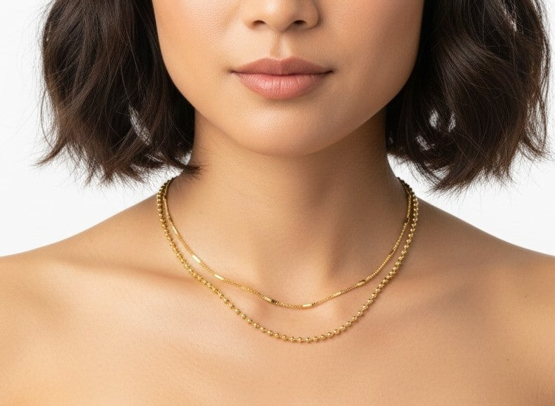 Dual Layered Chain Necklace